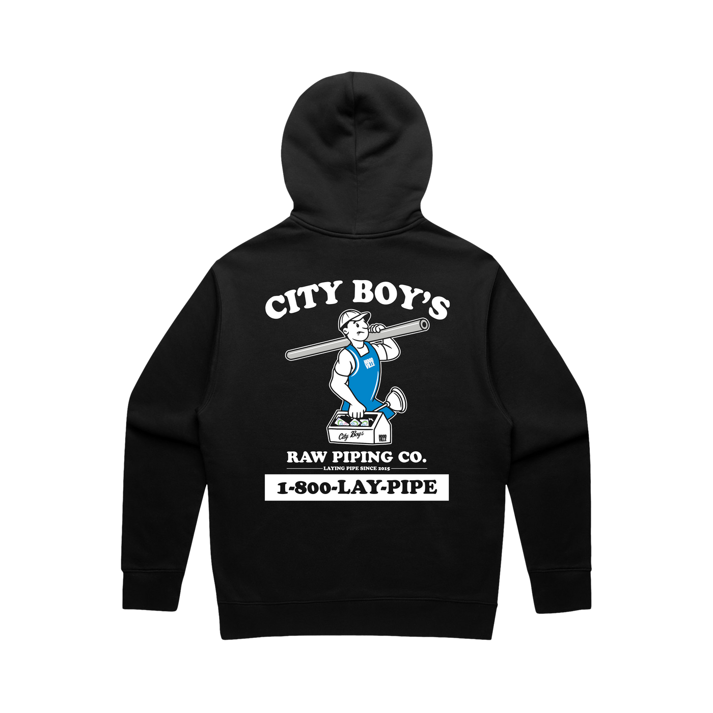 Raw Piping Co - Black Hoodie
